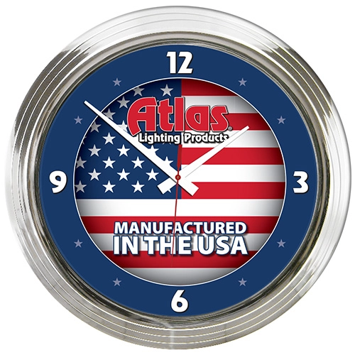 14″ Chrome Plated Clock