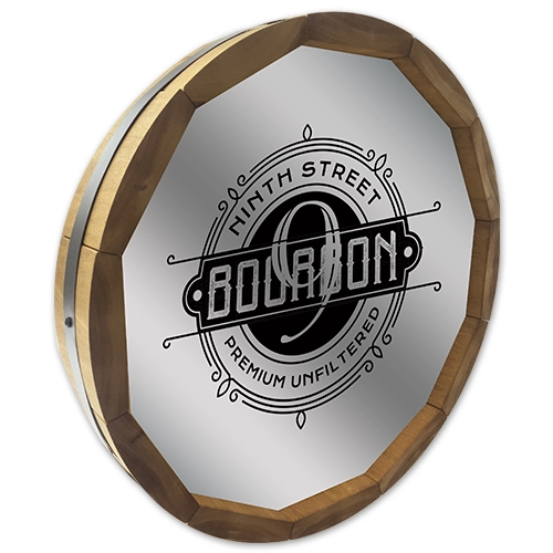 Barrel Acrylic Mirror Wall Sign 20