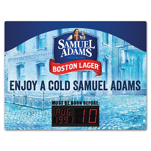 Born on Date Timer Sign