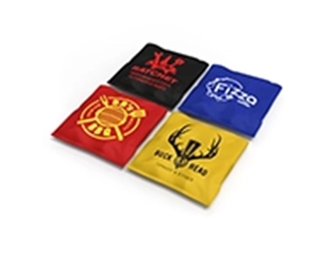 Corn Toss Bag Set w/Single Color Print Logo - Set of 8