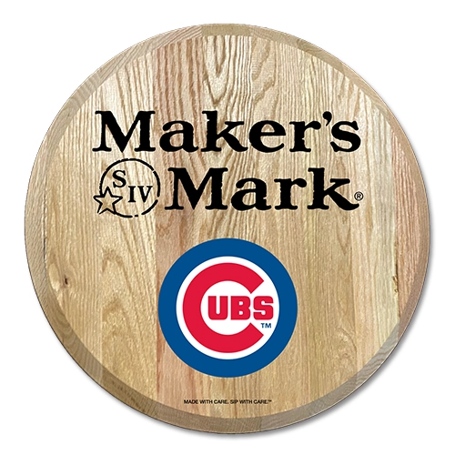 Solid Oak Barrel Top Sign 22