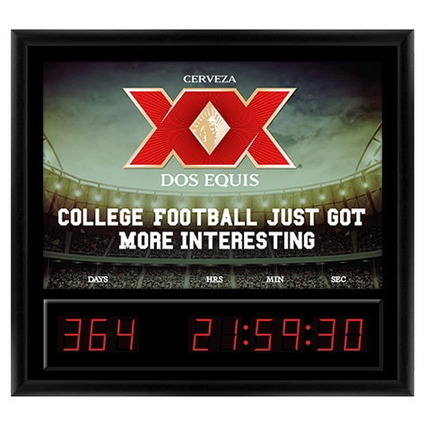 Wood Framed Countdown Timer with Changeable Inserts
